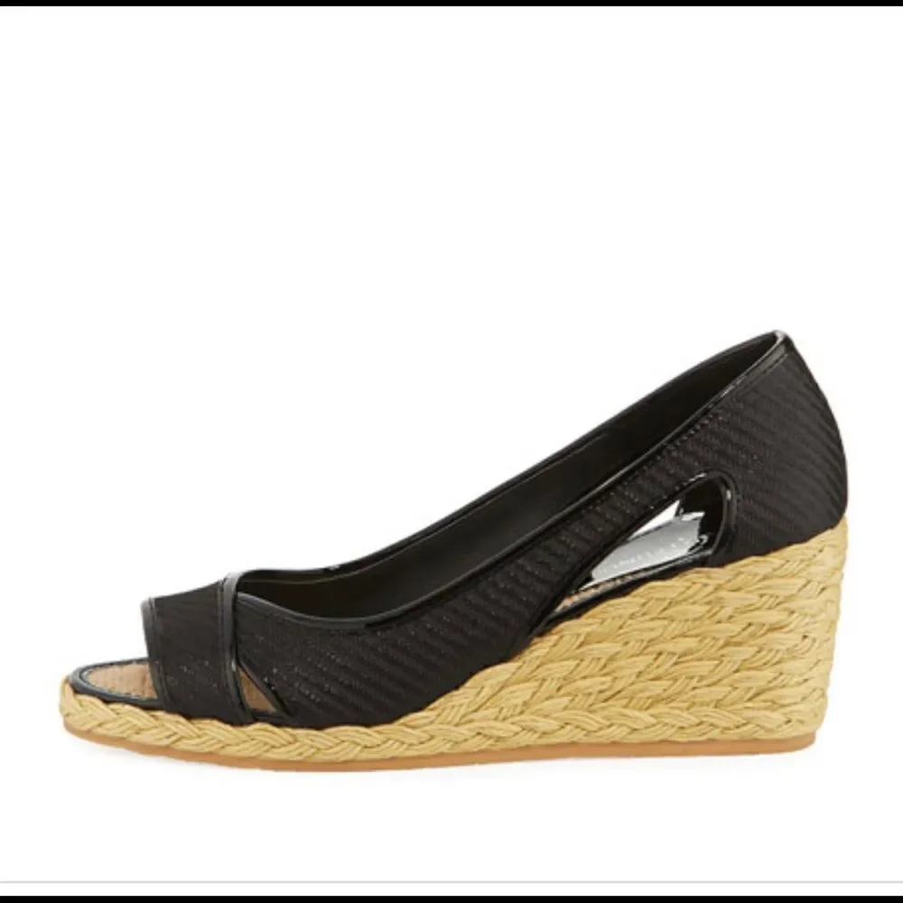 Donald J.‎ Pliner Coraa black wedge heels, size 8.5